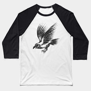 Raven sketch Baseball T-Shirt